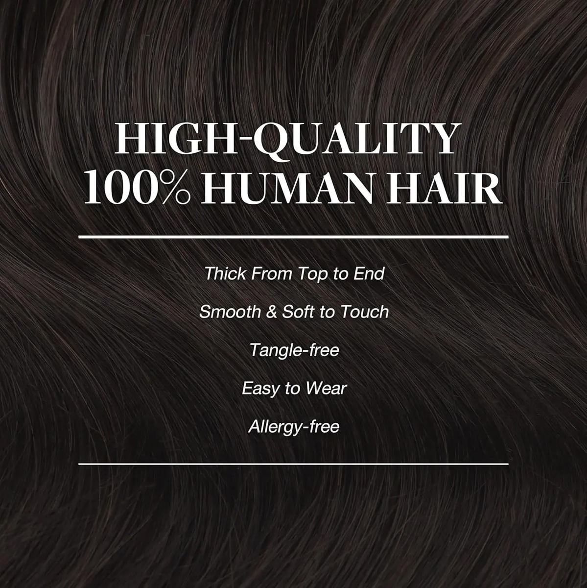 Cabello Humano Remi Castaño 55cm - Image 4