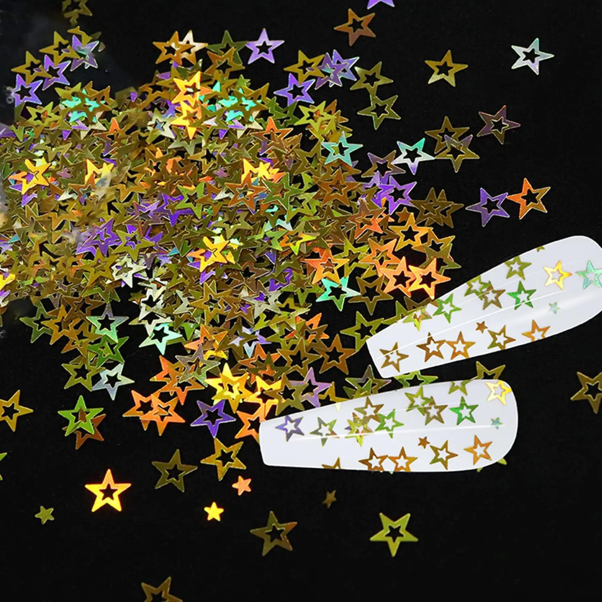 Decoraciones De Uñas Con Purpurina Y Estrellas De 3d Para Mu - Image 3