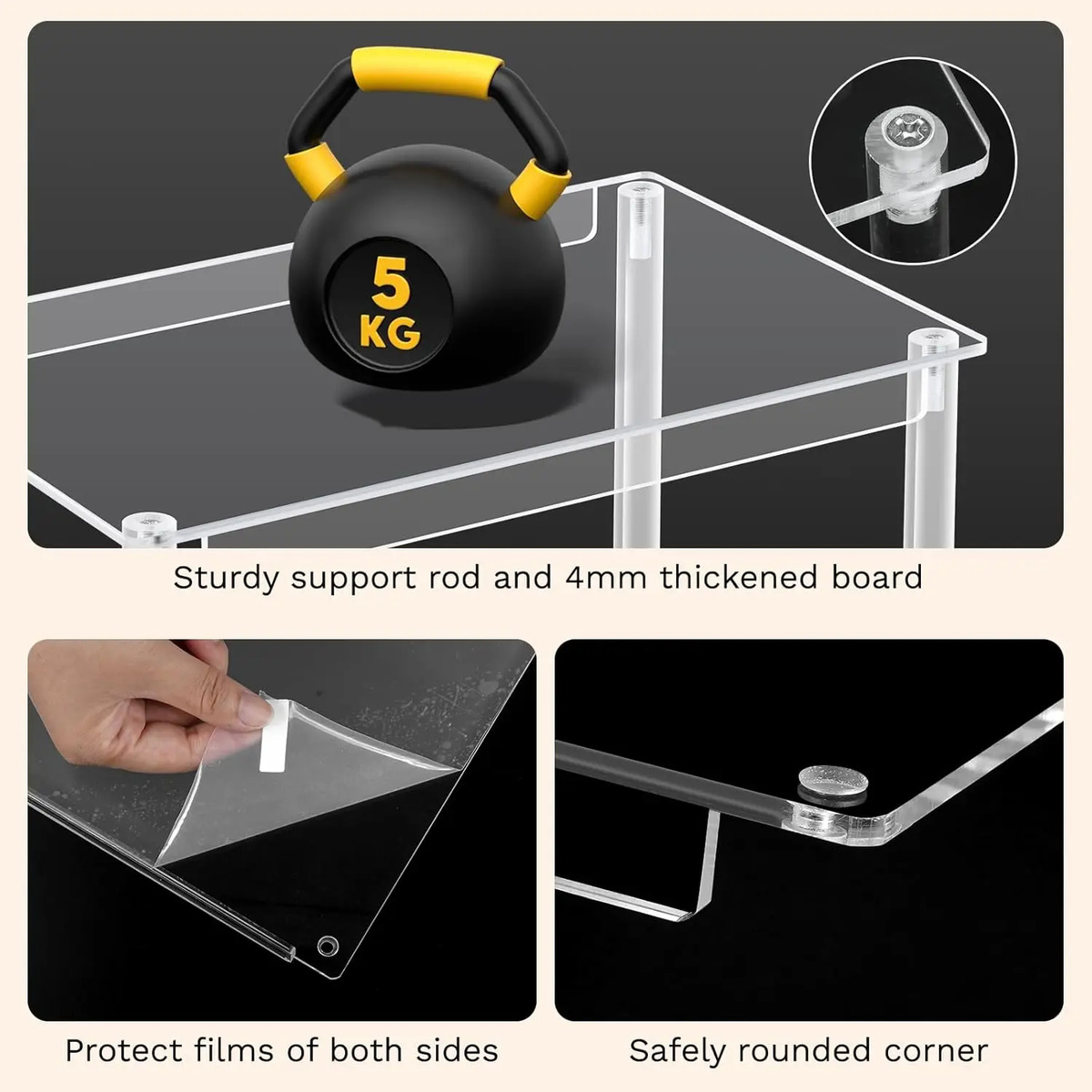Organizador Acrílico 4 Estantes Para Especias Cocina Baño Ho - Image 4
