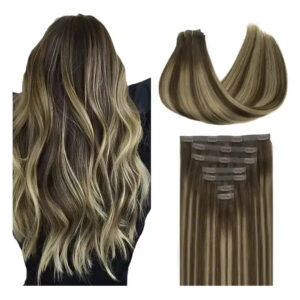 Cabello Humano Chocolate 35 Cm 110 Gramos Chocolate