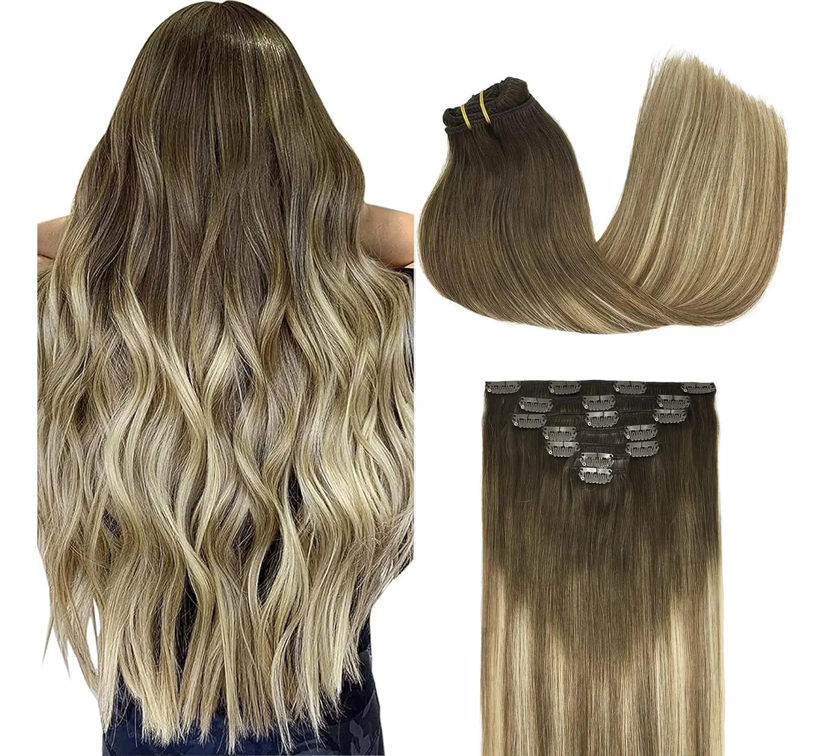 Cabello Humano Natural De 45 Cm