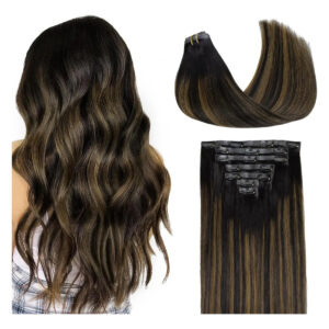 Cabello Humano Natural 35cm Color Marrón Marrón