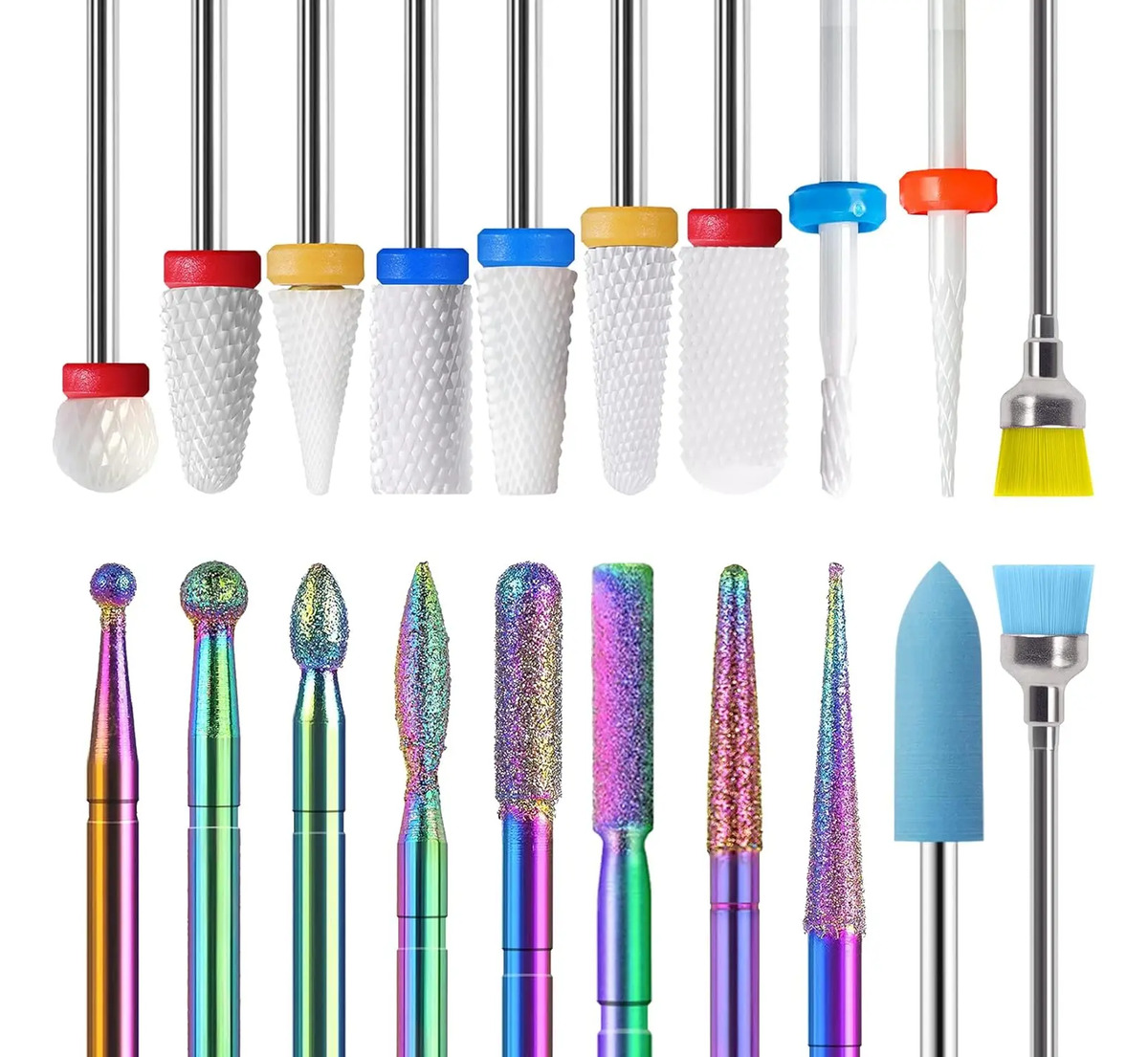Brocas De Cerámica Para Cortar Uñas De 20 Piezas Diamante Pr