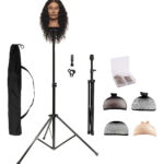 Trípode Soporte Para Peluquería Cabeza Maniquí Practica Blanco