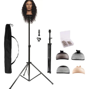 Trípode Soporte Para Peluquería Cabeza Maniquí Practica Blanco