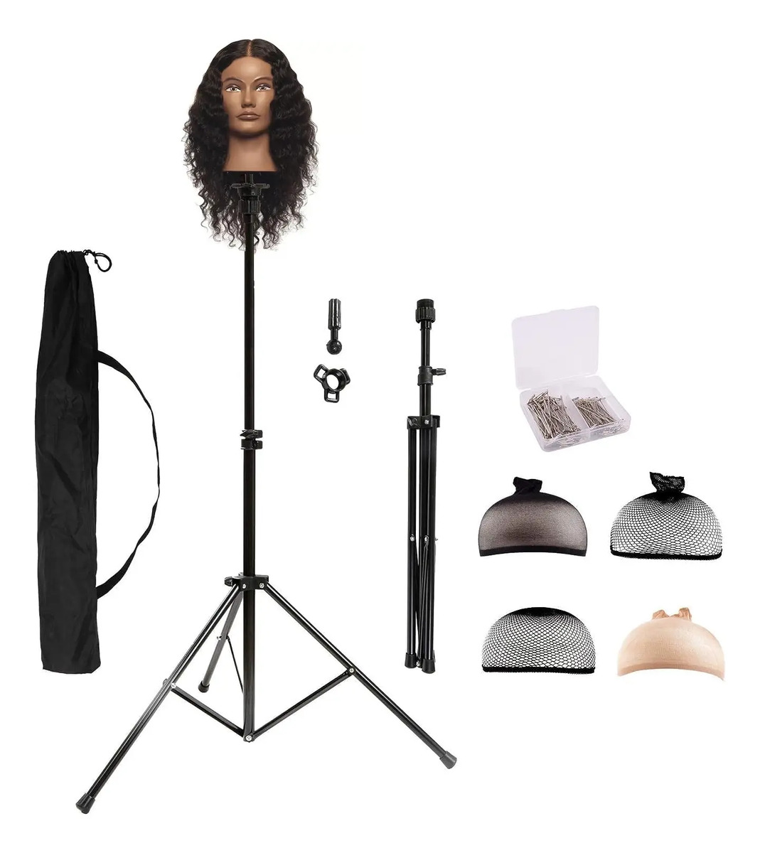 Trípode Soporte Para Peluquería Cabeza Maniquí Practica Blanco