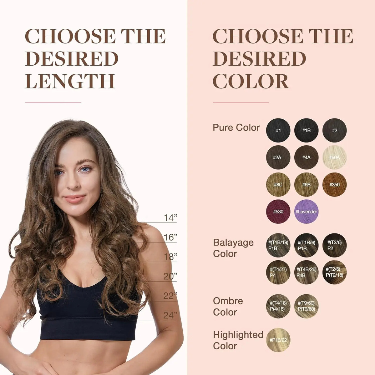 Cabello Humano Remy 40cm Marrón Marrón - Image 9