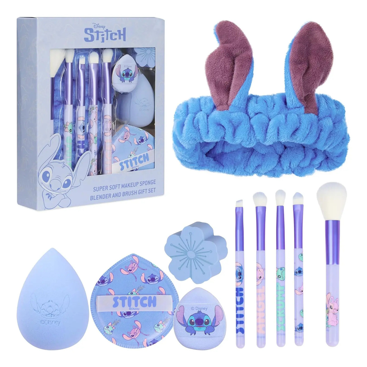 Conjunto De Brochas Y Esponjas De Maquillaje Azul Para Niñas - Image 6