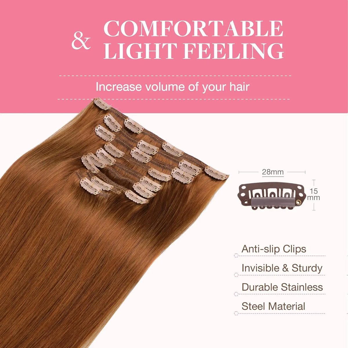 Cabello Remi 50 Cm 150g 9 Piezas - Image 6