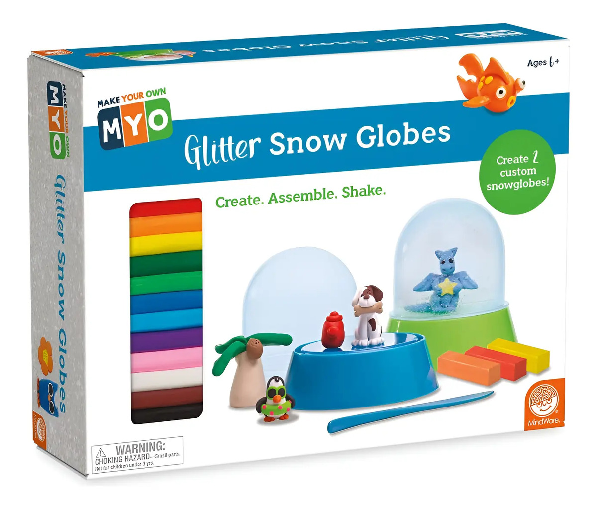Kit Crea Tu Globo De Nieve Con Purpurina Marca Mindware