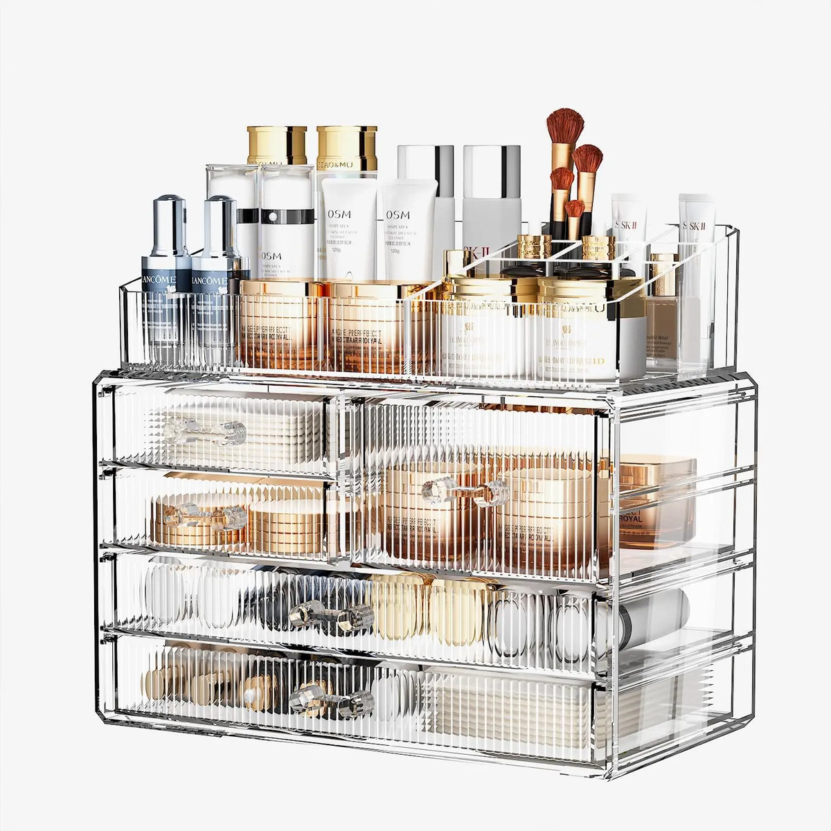 Organizador De Maquillaje Con Cajones Y Bandejas Para Bellez (2 Base, 3 Drawers) With Top - Image 7