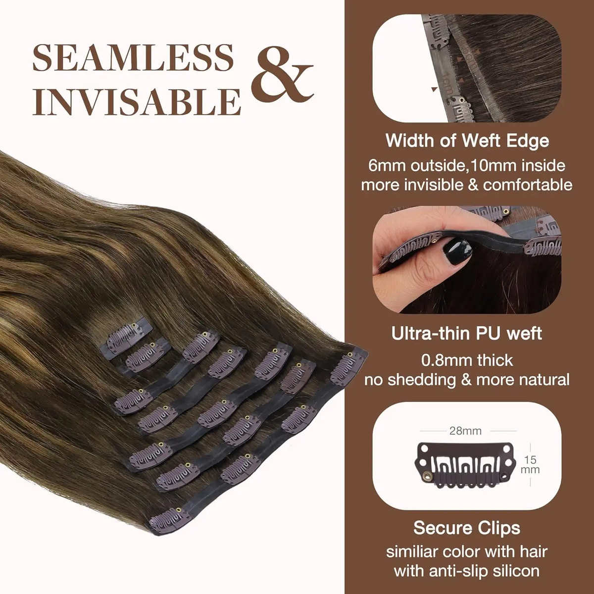 Cabello Humano Remy Natural De 45 Cm - Image 4