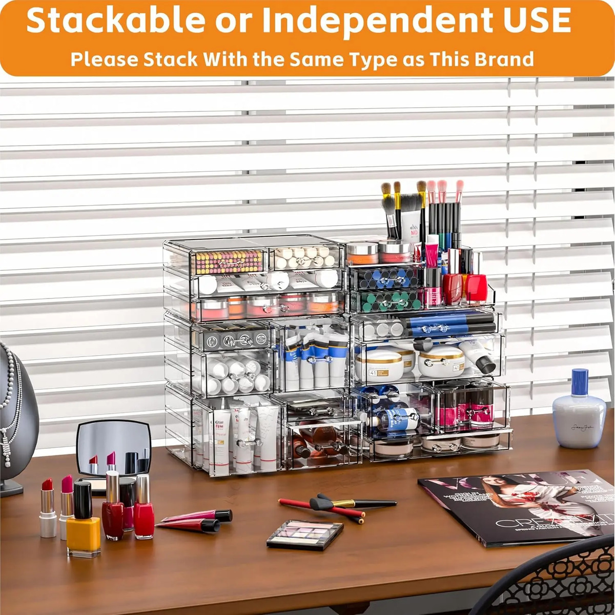 Organizador De Maquillaje Con 11 Cajones Para Tocador - Image 6