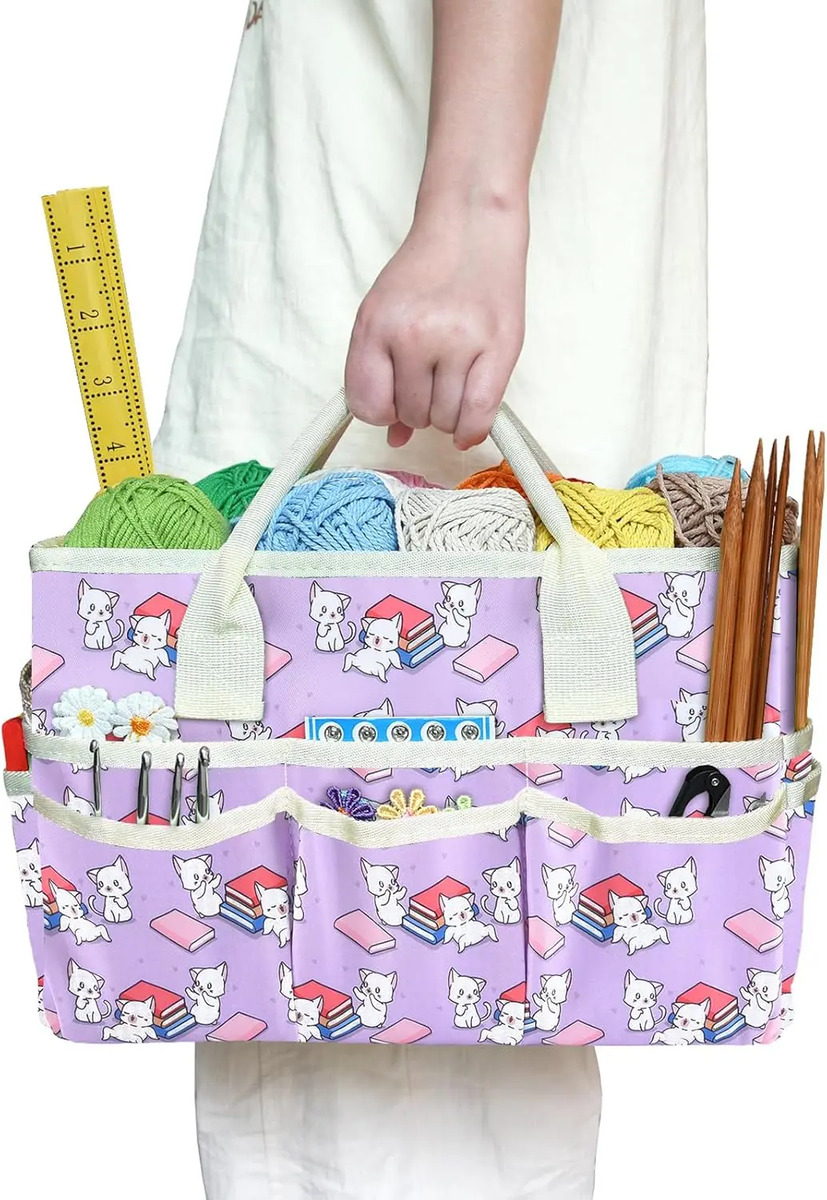 Bolso Organizador Grande Con Varios Bolsillos Para Arte Y Of Book Cat - Image 6
