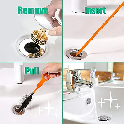 Herramienta Removedor Pelos Ducha De Serpiente 3 Unidades - Image 2