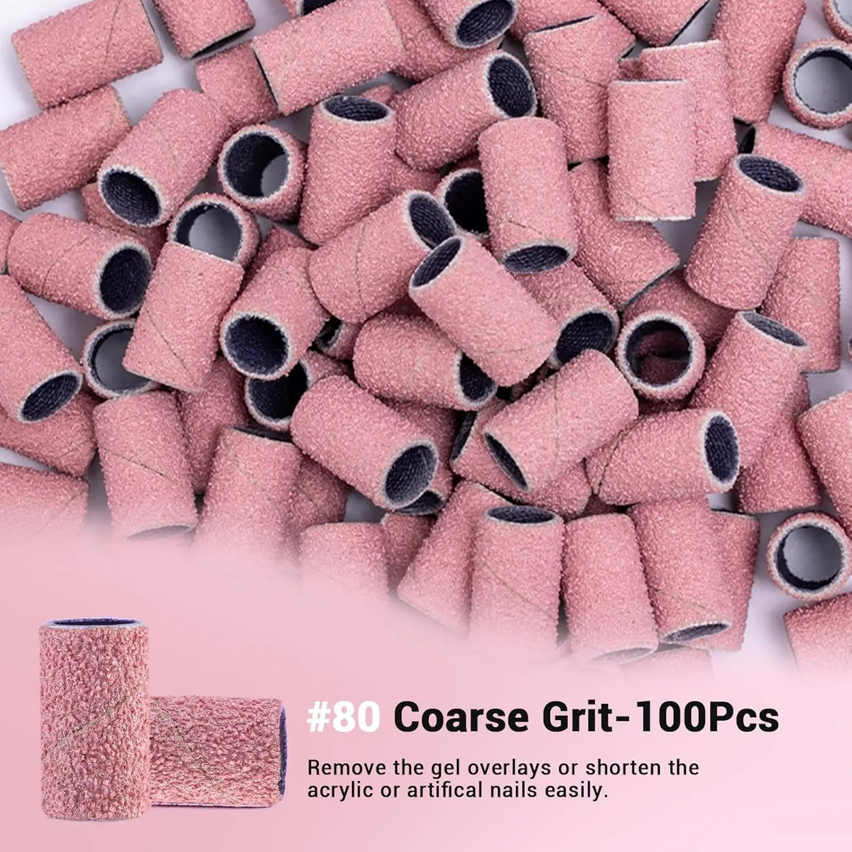Brocas Para Uñas De Melodysusie, 100 Piezas, Bandas De Lija - Image 4