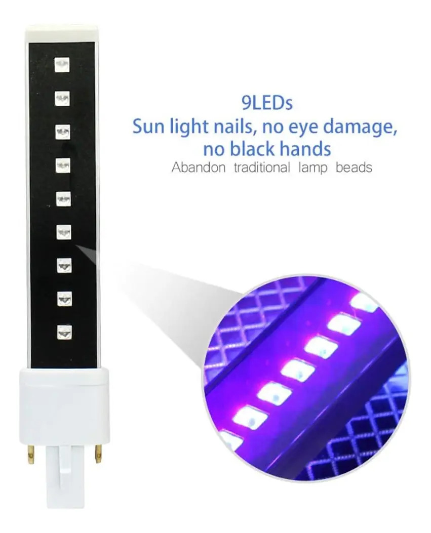 Lámpara Led Para Uñas 365+405nm Reemplazo Bombilla Todas Lám - Image 3