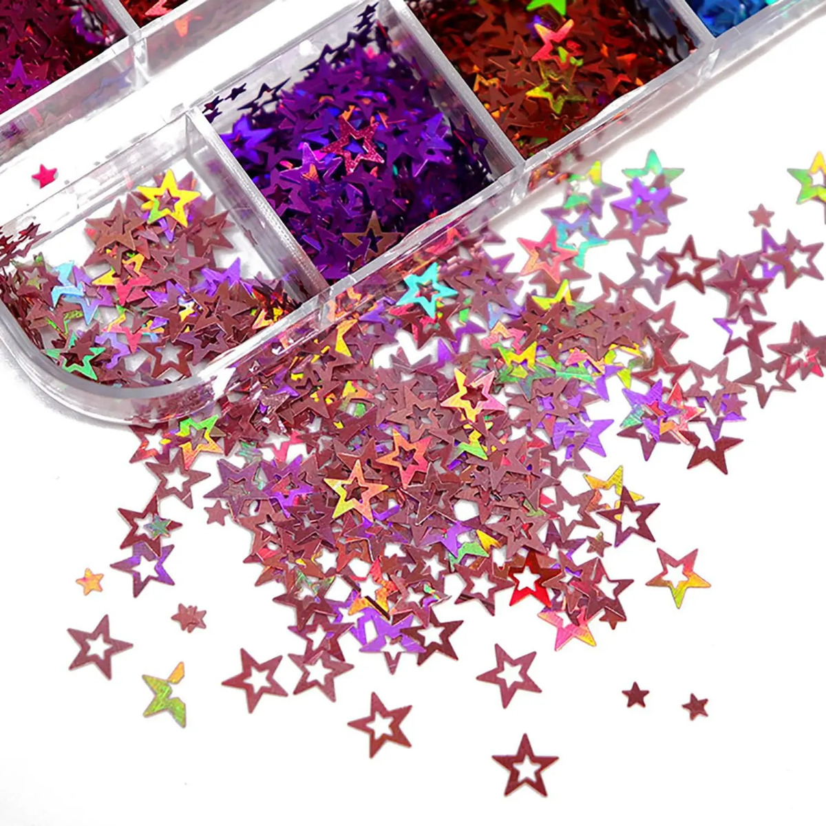 Decoraciones De Uñas Con Purpurina Y Estrellas De 3d Para Mu - Image 5