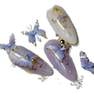 Pegatinas De Mariposa Para Uñas De Mujer Diseño De 5d Con Co