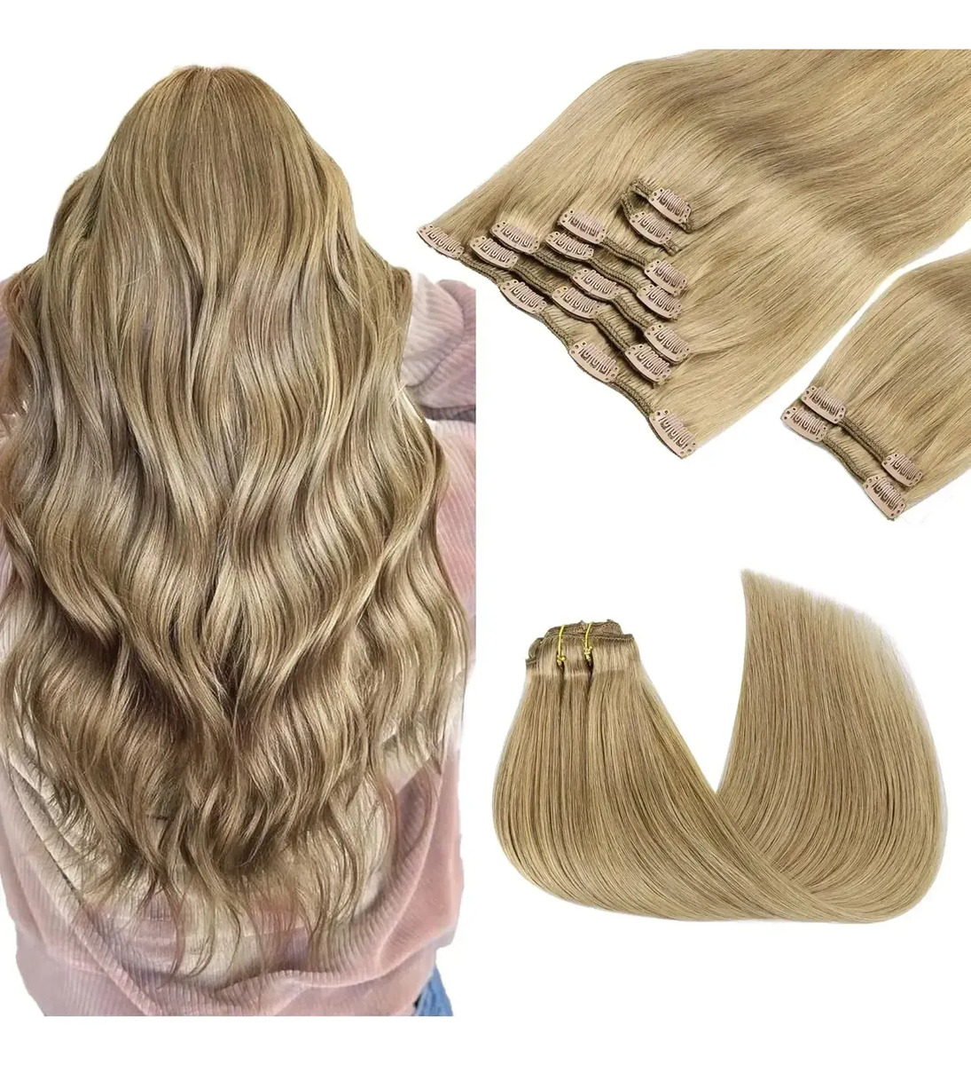 Cabello Remy 50 Cm Bronce Para Mujer Bronce