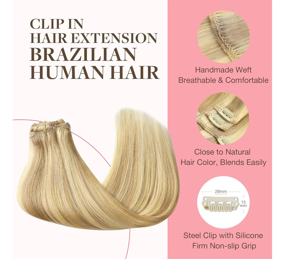 Extensiones Cabello Remy 40cm Rubio - Image 3