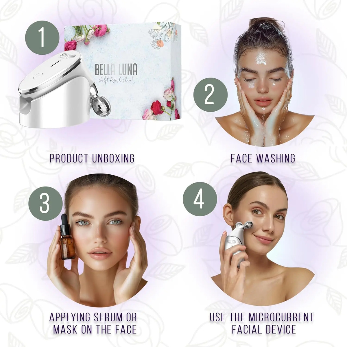 Dispositivo Facial 5 En 1 Para Tensar Y Reducir Arrugas En C - Image 5