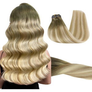 Cabello Clip-in Humano Natural 45 Cm 130g Bahameño