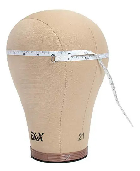 Cabeza Maniquí Pelucas Corcho Marrón 53 Cm Marrón - Image 2
