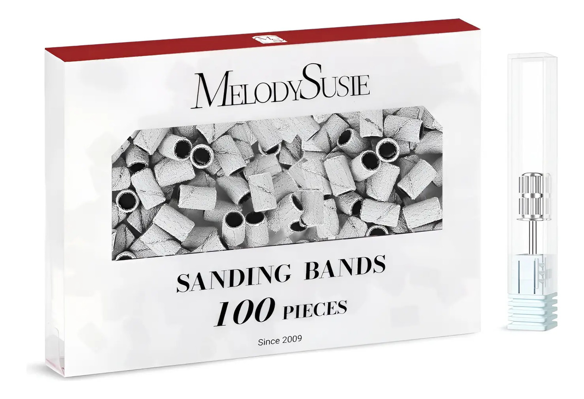 Pulseras De Lijado Para Uñas De 120 Granos Medios, 100 Pieza