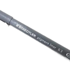 Staedtler Pigment Liner 0.3mm Tinta Negra [paquete De 2]