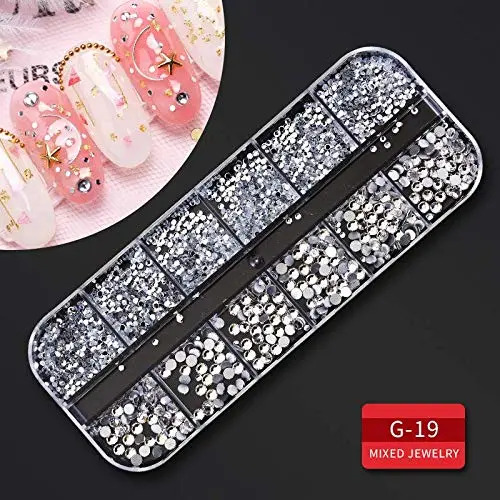 Kit De Arte Para Uñas Con 9 Cajas, Diamantes Y Cristales, In - Image 9