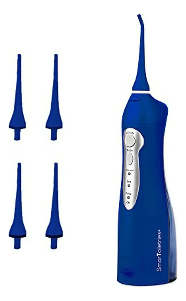 Dispositivo De Limpieza Dental, Tres Modos Y Cabezal De Chor Azul