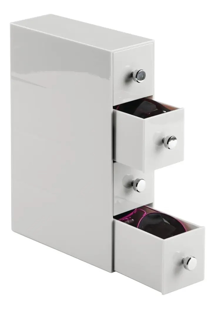 Organizador De 4 Cajones Gris Claro Interdesign - Image 3