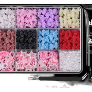 Charms De Uñas De 3d Y Perlas Planas De 2 A 6 Mm En 8 Colore