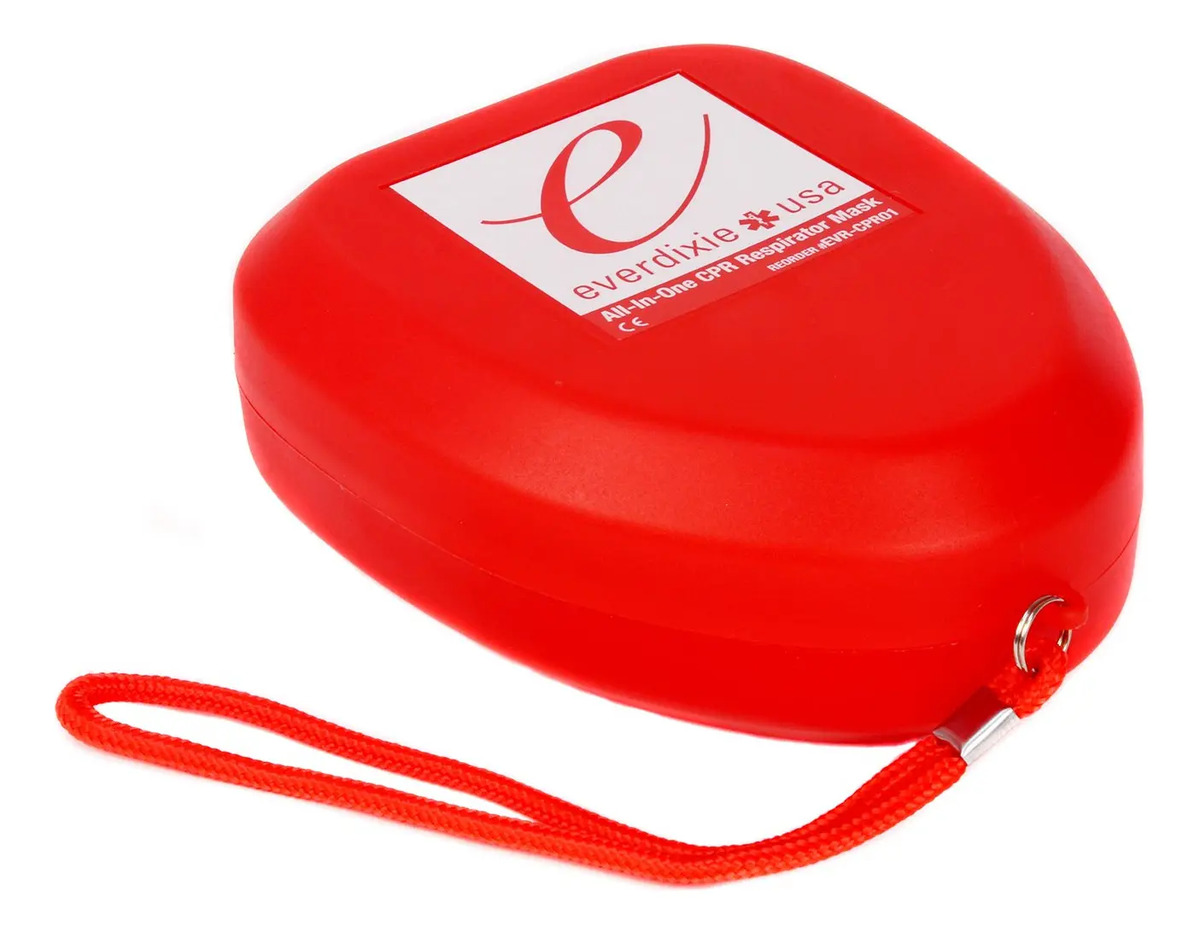 Máscara De Rescate Cpr Guantes Toallitas Primeros Auxilios - Image 3