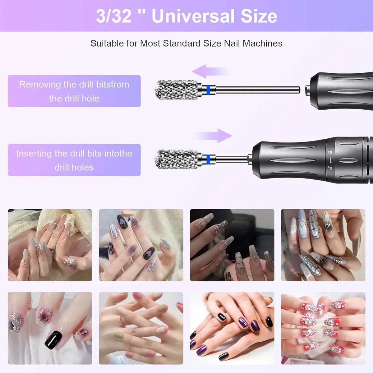 Broca De Uñas De Carburo Para Manicura Profesional De 2 Cm C - Image 3
