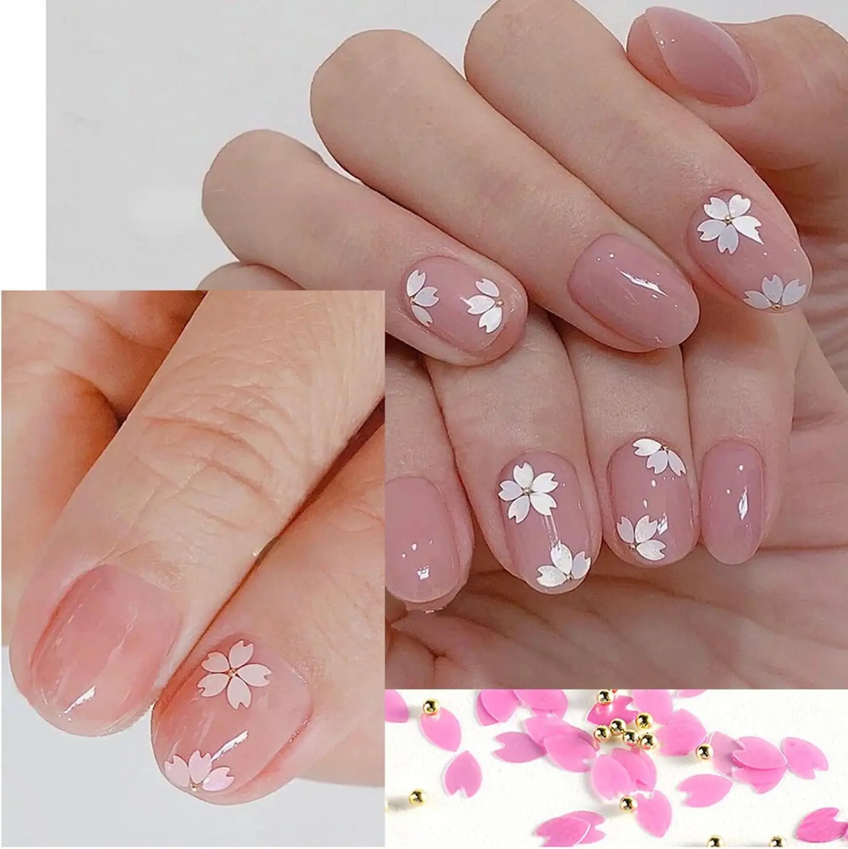 Flores De Nail Art Decoraciones Para Mujeres Y Niñas Tamaño - Image 2