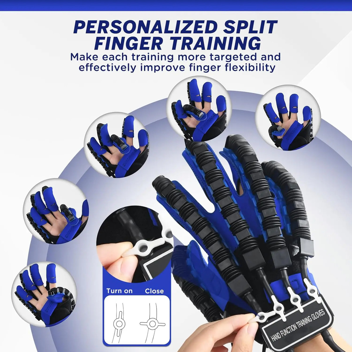 Guantes De Rehabilitación Con Ajuste Para Terapia Física - Image 4
