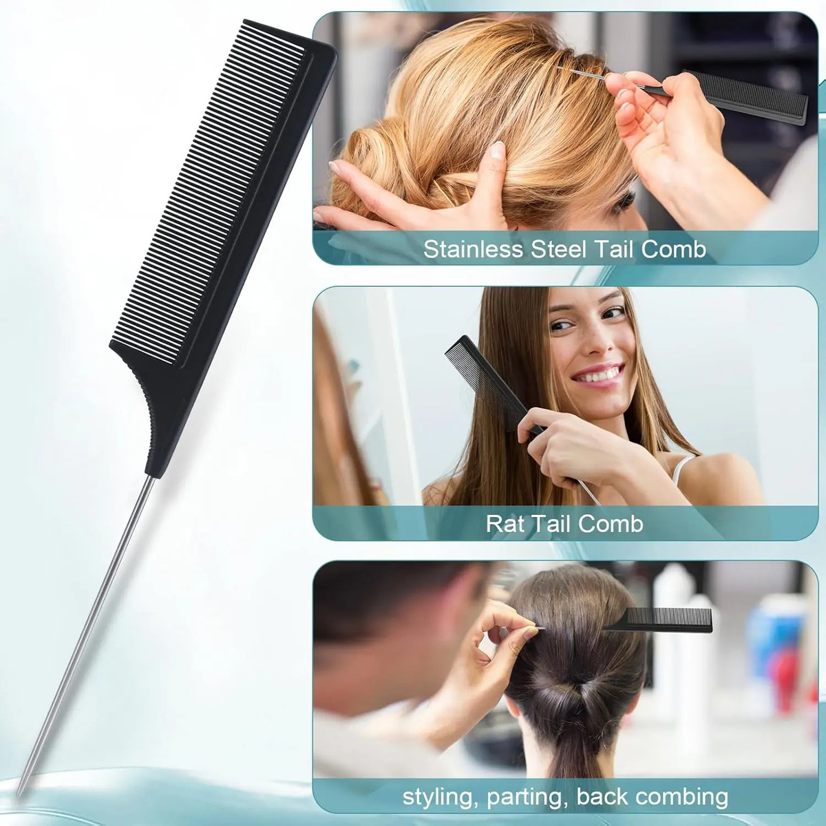 Cepillo Para Cabello Húmedo O Seco De Brushzoo Con 4 Piezas - Image 4
