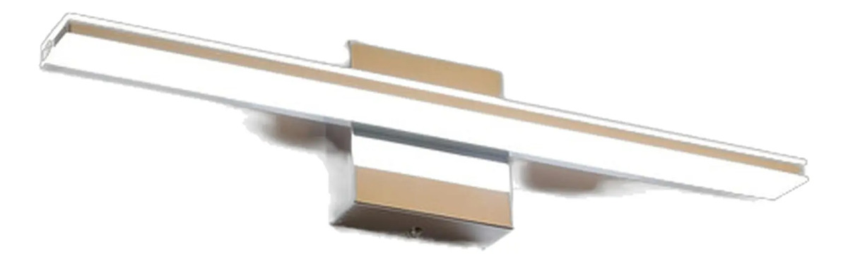 Barra De Luz Led Para Baño, 51 Cm, Cromada, 12w, Sobre Espej