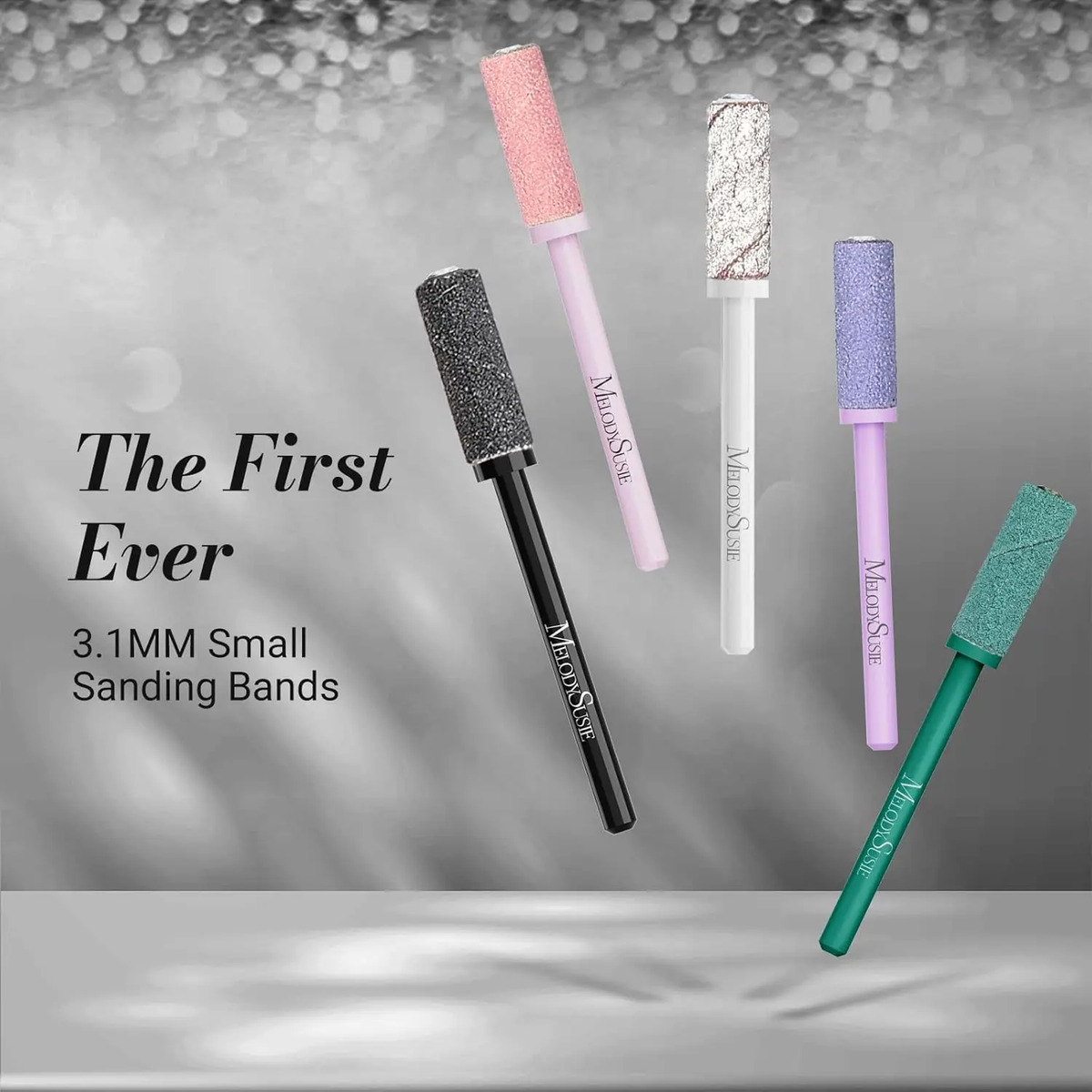 Brocas De Uñas Melodysusie 50 Piezas Con Banda De Lija Fino - Image 2