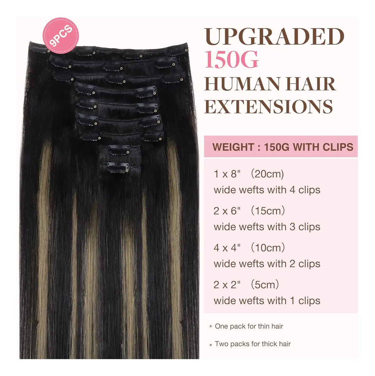 Extensiones Cabello Humano 40 Cm 150 G - Image 2