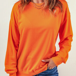 Buzo Naranja Cuello Redondo