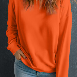 Buzo Naranja Cuello Redondo