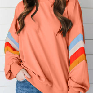 Buzo Flamingo A Rayas Suelto Cuello Redondo