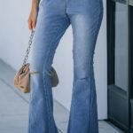 Jean Multicolor Desgastado Acampanado