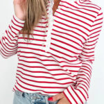 Top Rojo a Rayas