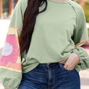 Top Verde Humo Oversize