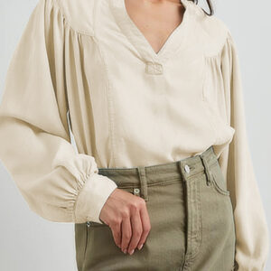 Blusa Blanco Liso Escote V