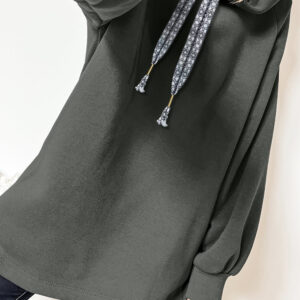 Hoodie Verde Trébol Frisado Oversize